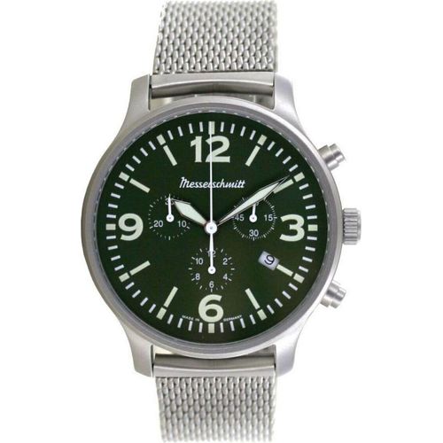 Aristo Herren Messerschmitt Uhr Flieger Chronograph ME-3H204M Edelstahl