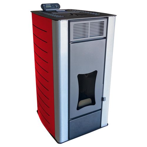 Pelletofen PW18-RD wasserführend rot