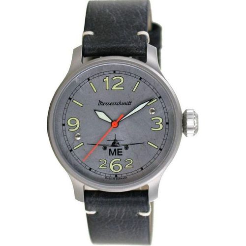 Aristo Herren Messerschmitt Uhr Fliegeruhr Automatik ME262-42AERO-L Leder