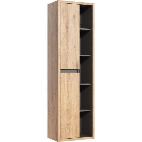 Badezimmer Hängeschrank 170x50x33 cm MARINA Shetland Eiche