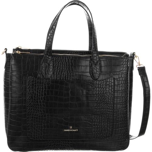 Bodenschatz Handtasche Laptoptasche mit Laptopfach Business Bag Black schwarz