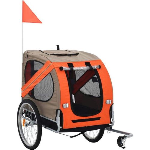 Hundeanhänger Transportanhänger Hundeanhänger Fahrradanhänger Orange