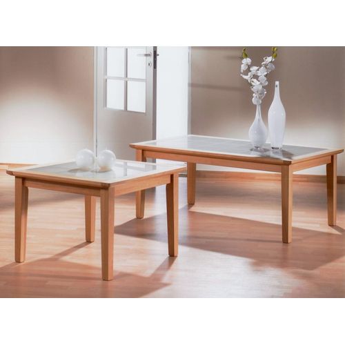 DANIELA Ecktisch 74x74 Buche Geölt