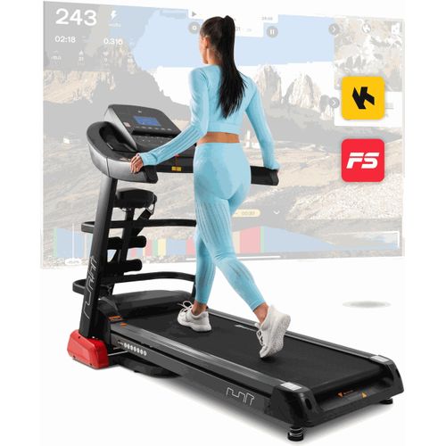 Hop-Sport Laufband für Zuhause HS-4000LB Ultima - elektrisches Laufband mit integriertem Massagegerät, bis zu 20 km/h, 4,0 PS Motor
