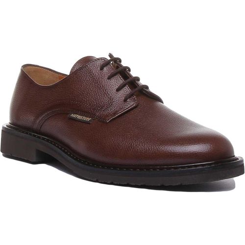 Mephisto Marlon Herren-Schnürschuhe aus Leder in Kastanie (44,5; Kastanie)
