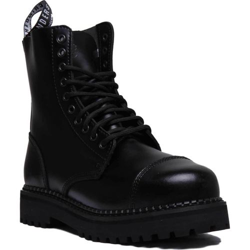 Grinders Bulldog CS 10 Augenloch Schnürschuhe in Schwarz – 46 EU - 12M Großbritannien - 13M US / Schwarz