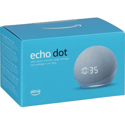 Amazon Echo Dot 4 blaugrau Assistant Speaker mit Uhr
