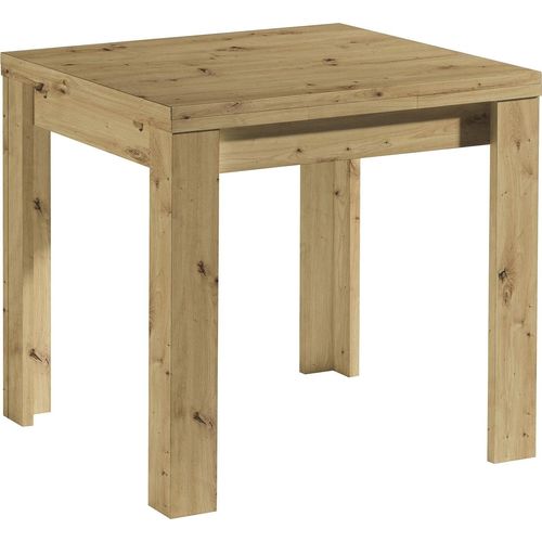 Esstisch - Asteiche Nachbildung - 80 x 80 cm - ausziehbar