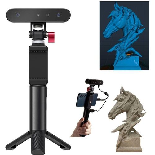 Creality CR-Scan Ferret 3D-Scanner, 0,1 mm Hochpräzision, Scangeschwindigkeit von 30 fps, Dual-Modus-Scannen, Vollfarb-Texturen, kompatibel mit Android , Windows-System