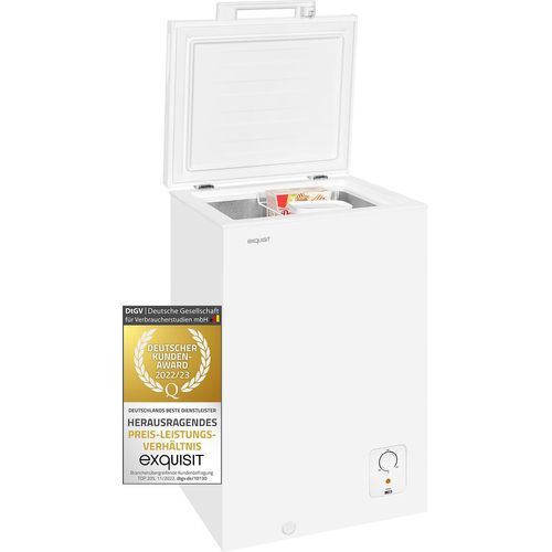 Exquisit Gefriertruhe GT100-010E weiss | 95 l Nutzinhalt | Weiß
