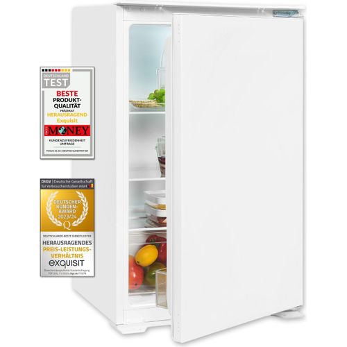 Exquisit Einbau Vollraumkühlschrank EKS131-V-040F | Nutzinhalt: 129 L | Einbaugerät
