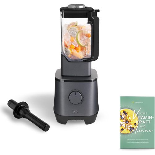SPRINGLANE Hochleistungsmixer Hanno – 2000 W 32000 U/min mit Selbstreinigungsfunktion – inkl. Rezeptheft & Stößel