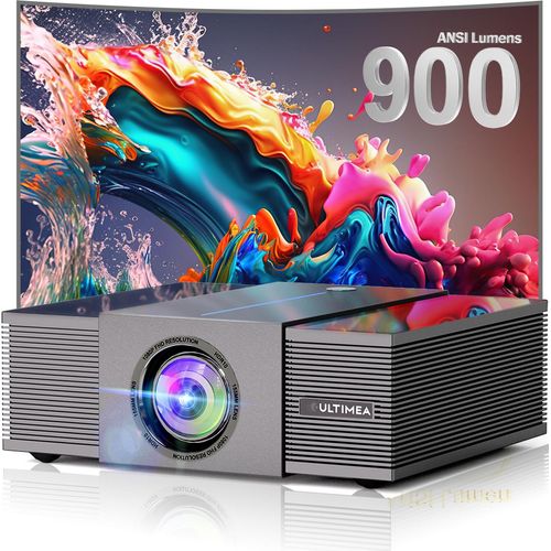 ULTIMEA Apollo P60 Beamer mit Hindernisvermeidung, 6D Trapezkorrektur&Autofokus Beamer 27000 lm, 1500:1, 1920 x 1080 px, 4K Heimkino