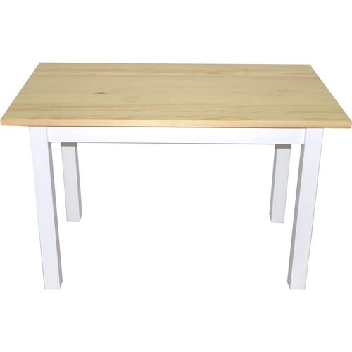 Esstisch Küchentisch massiv Restaurant eckige Tischplatte (70x80, Unbehandelt)