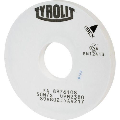 TYROLIT Präzisions-Außenrund-Schleifscheibe DxTxH (mm), 500x60x203,2, Typ: A80, 594565 A80