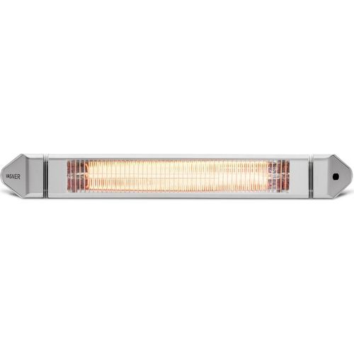 VASNER Teras 25 Terrassenheizer 2500 W, Fernbedienung, IP65 Outdoor Schutz, Silber