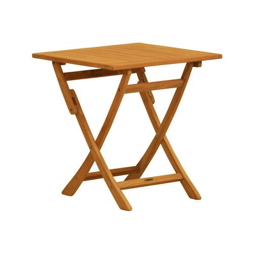 Klapptisch Fano Teak-Holz Garten 70 x 70 cm unbehandelt, wetterfest & klappbar