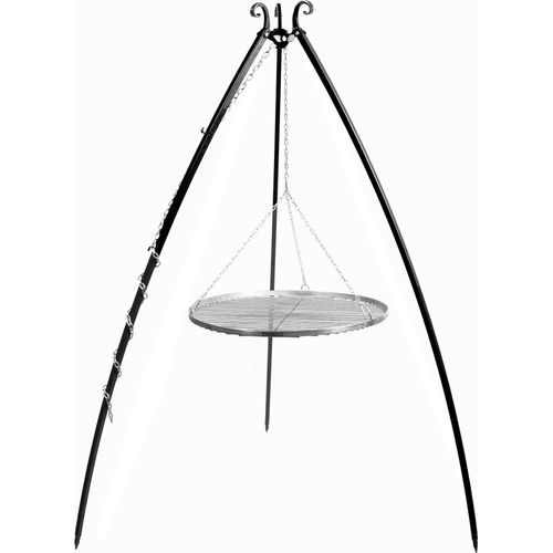 CookKing 21010 Schwenkgrill 200cm - Grillrost aus Edelstahl 50cm