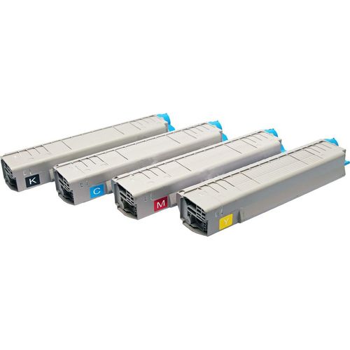 Kompatibel Set 4x Toner für Oki C810 C830 von ABC