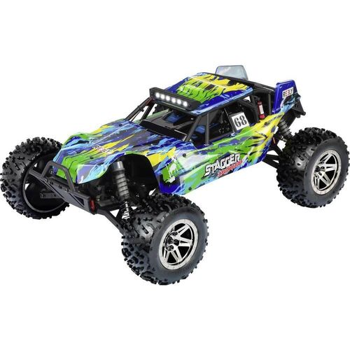 Reely Stagger Brushless 1:10 RC Modellauto Elektro Buggy Allradantrieb (4WD) 100% RtR 2,4 GHz inkl. Akku, Ladegerät und