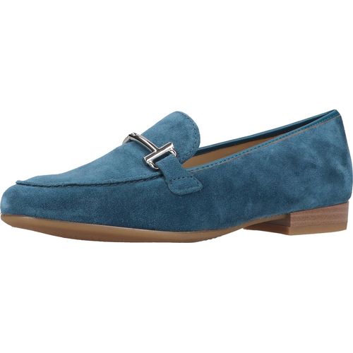 Ara Slipper Kent Blau Leder Größe: 42 Normal