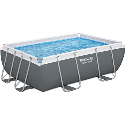 Bestway 56629 Power Steel Rechteckig Aufstellpool 282x196x84cm