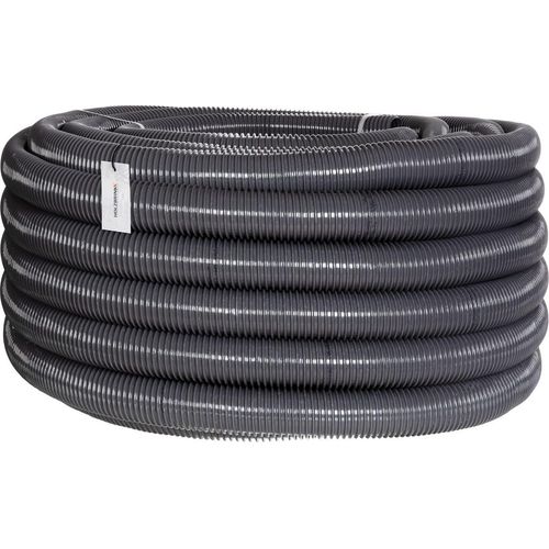 HOLZBRINK Teichschlauch 40 mm (1 1/2”) Spiralschlauch PVC Saugschlauch verstärkt, Länge: 50 m, HVS-05-50