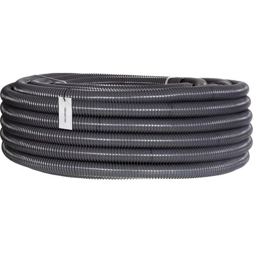 HOLZBRINK Teichschlauch 35 mm (1 1/3”) Spiralschlauch PVC Saugschlauch verstärkt, Länge: 50 m, HVS-04-50