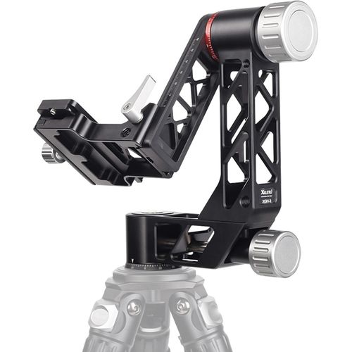 XILETU XGH-3 Panorama Gimbal Stativkopf Aluminiumlegierungsmaterial mit QR-Platte 1/4 Zoll & 3/8 Zoll Schraubschnittstelle fuer die Vogelbeobachtung Fotografie Kamera Smartphone Stativ Einbeinstativ Blasenstufe max. Laden Sie 25 kg mit dem Aufbewahrungsbeutel fuer die Schraubenschluessel-Konvertierungsschraube