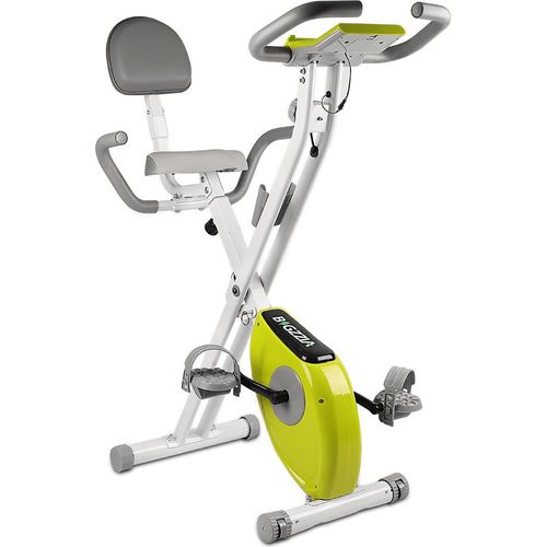 Bigzzia Heimtrainer, Klappbar Heimtrainer, Indoor Cycling X-Bike, Ergometer Fitness Fahrrad mit magnetischem Widerstand, bis 100 kg