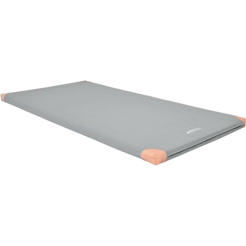 Grevinga® Turn- und Spielmatte (RG 35) | 200x100x6cm | mit Lederecken | GRAU