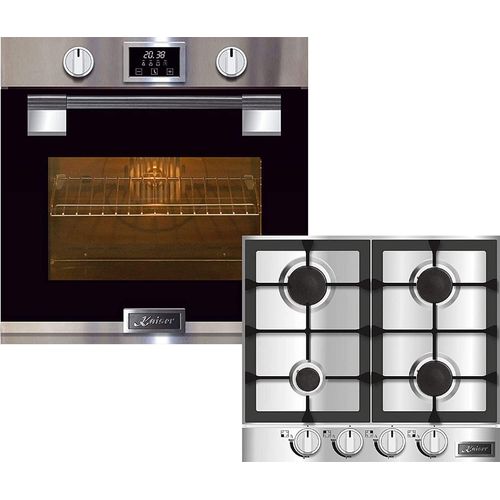 Herd Set/ Kaiser EH 6337/ Einbaubackofen Elektrobackofen+KG 6357 Gaskochfeld 60 cm