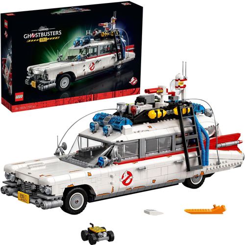 LEGO Icons Ghostbusters ECTO-1, großes Auto-Set für Erwachsene, Modellauto-Spielzeug, Geschenk zum Geburtsag für Männer, Frauen, Sie und Ihn, Ausstellungsstück für Sammler, Home-Deko 10274