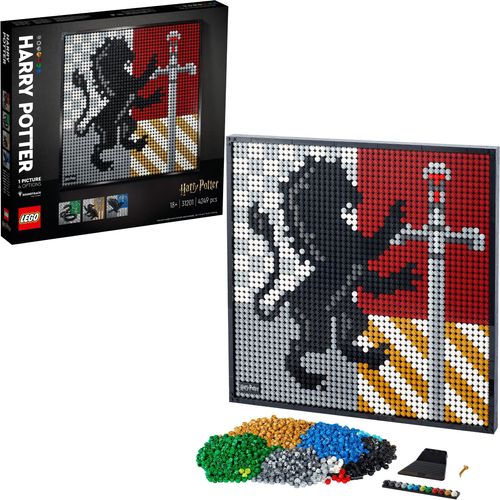 LEGO 31201 Art Harry Potter Hogwarts Wappen Set, DIY Puzzle für Erwachsene