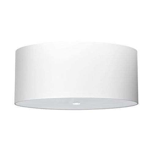 Kronleuchter OTTO 60 weiß 5xE27 60W Stoff, Glas, Stahl 30x60x60cm Sollux Lighting