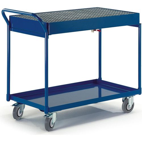 Rollcart Werkstattwagen mit 2 Blechwannen 300kg Tragkraft