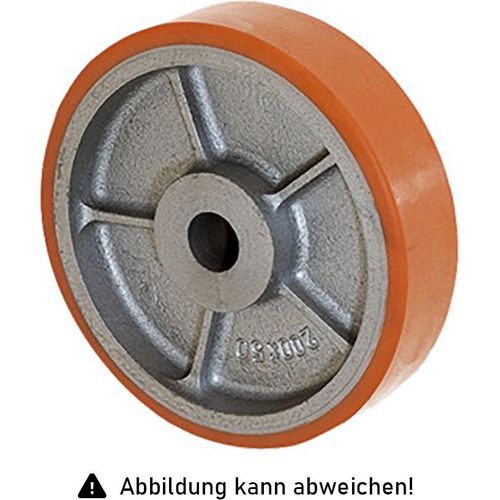Rollcart Schwerlast- Polyurethan- Rolle Ø200x50mm mit 850kg Tragkraft