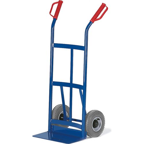 Rollcart Sackkarre -952- mit Rückwand aus Flachstahl 1050mm hoch Schaufelbreite 400mm Luftbereifung