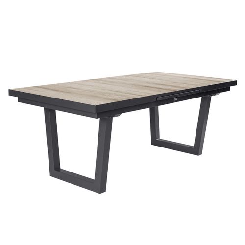 LC Garden »Komido« Dining Ausziehtisch V-Fuß Braun 200/260x100x75cm Gartentisch