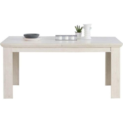 MARSALA Esstisch 160-205 x 90 cm ausziehbar Pinie Weiß