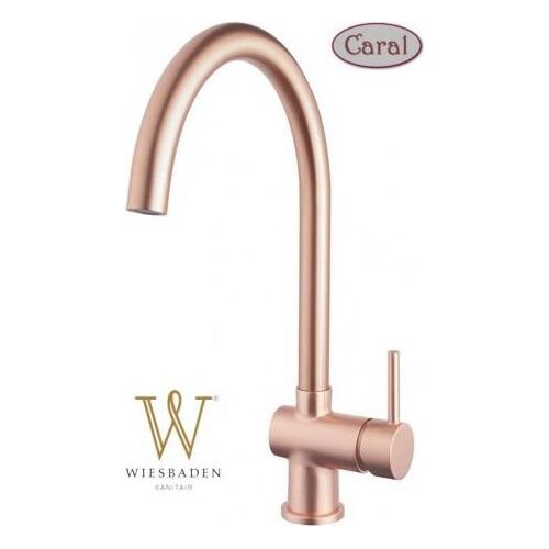 Spülbecken-Batterie, hoch Kupfe,r geborstet Spültisch-Armatur, 36,6 cm, Caral