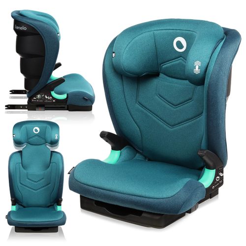 Lionelo Neal Kindersitz 15-36kg Kindersitz Isofix Seitenprotektoren Kennzeichnung i-Size 3-fach verstellbare Rückenlehne Zusätzlicher Kopfschutz Türkis