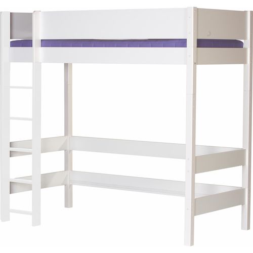 Hochbett 90x200cm Weiß