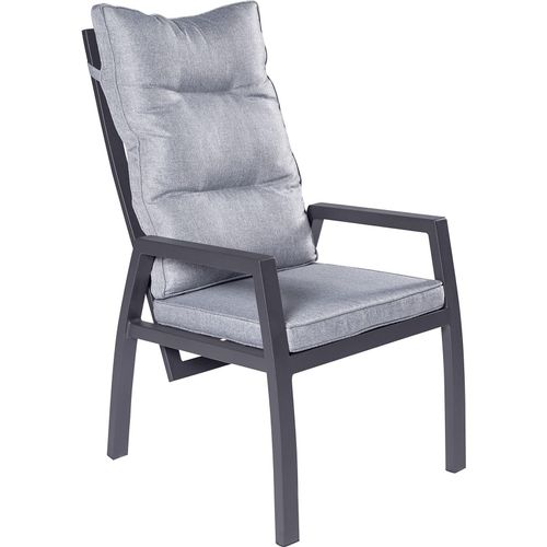 LC Garden »Bondino« Dining Positionsstuhl Verstellsessel anthrazit- eckig