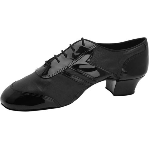 Rummos Herren Tanzschuhe Elite Michael 001/035 - Material: Leder/Lack Schwarz - Absatz: 45 Latein - Größe: EUR 44