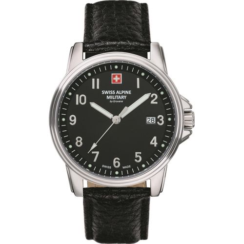 Swiss Alpine Military Herren Armbanduhr 40 mm Armband Leder 7011.1537