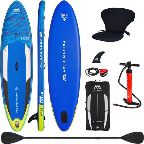 AQUA MARINA BEAST SUP Board Stand Up Paddle aufblasbar KAJAK SITZ 2in1 Paddel