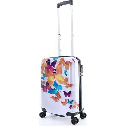 Saxoline Kinder Handgepäck Trolley Koffer Schmetterling Bunt 55 klein Bowatex