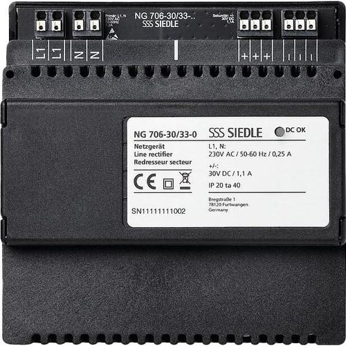 Siedle NG 706-30/33-0 Netzgerät Schwarz (210010267-00)