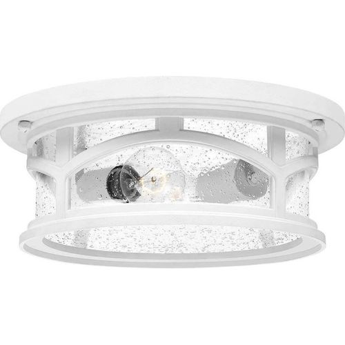 Elstead Marblehead Außen-Deckenleuchte E27 2-fach 13cm Weiß IP44 Anti-Meerwasser